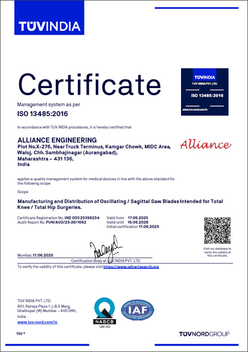 Manufacturer of Oscillating Saw Blades / TKR Blades Compatible with Various Mounting
